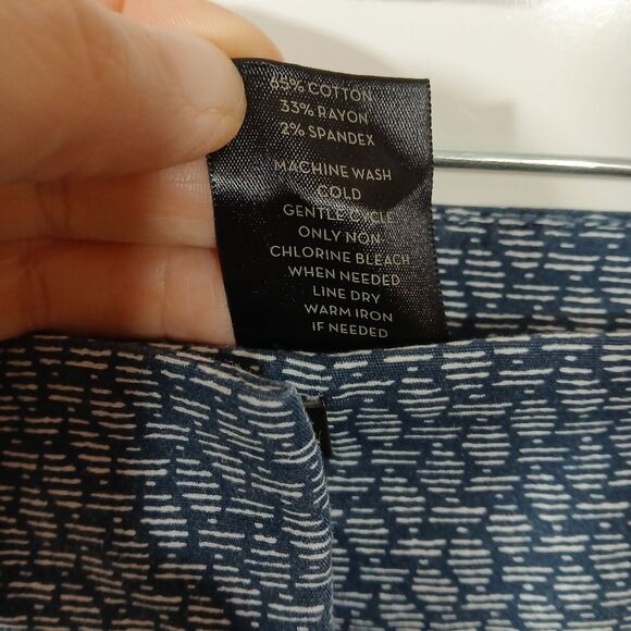 Ann Taylor Blue White Cropped Pants - Picture 5 of 11